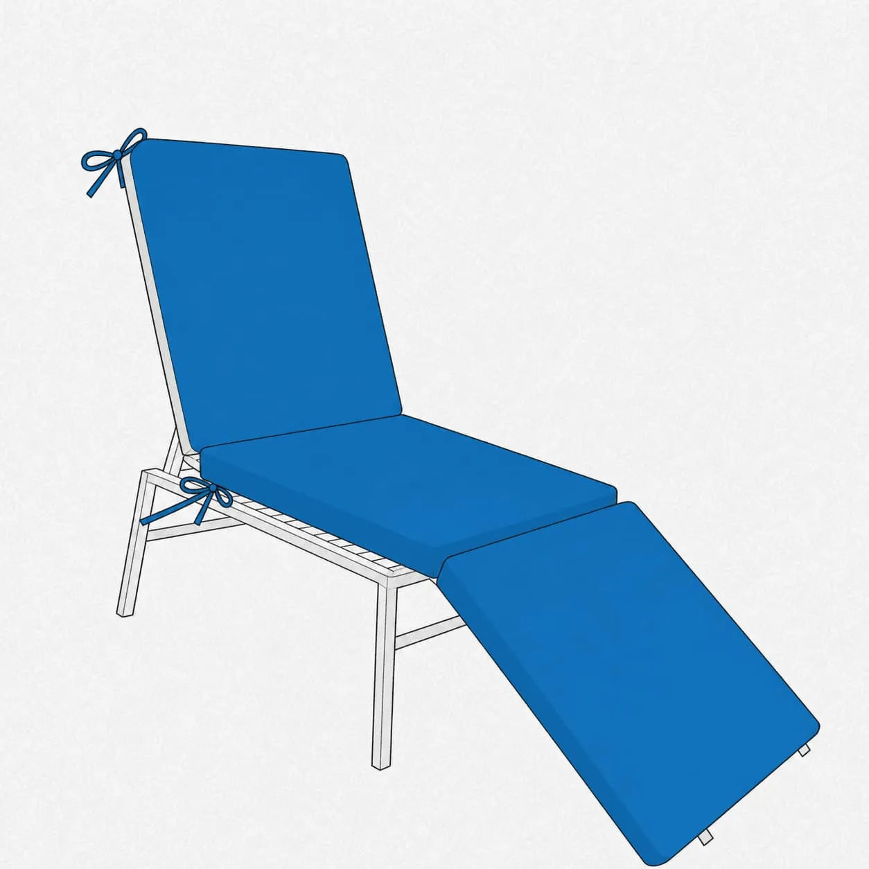 Favoyard Custom 3 Piece Chaise Lounge Cushions