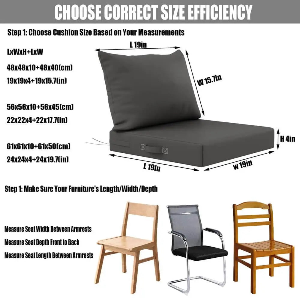 Favoyard waterproof cushions for garden furniture with tips for measurement