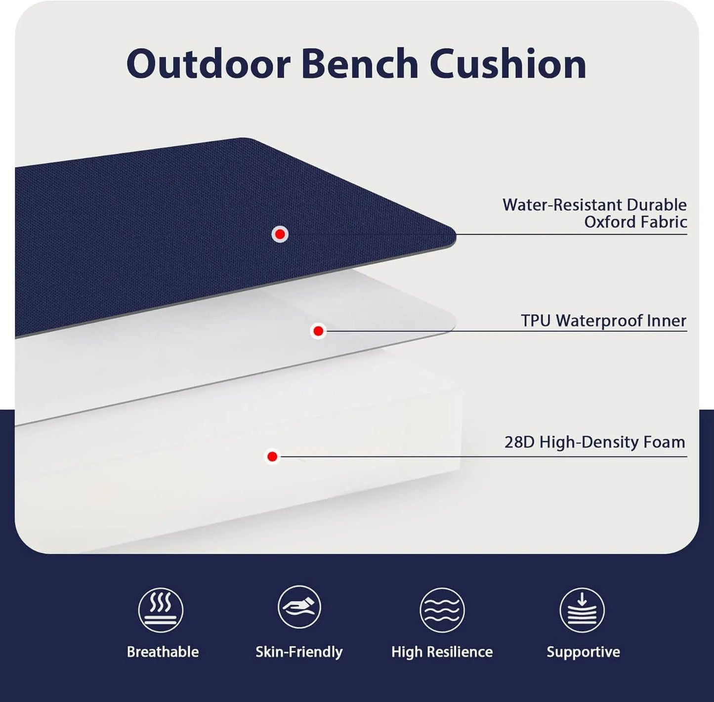 Outdoor Bench Cushion Favoyard