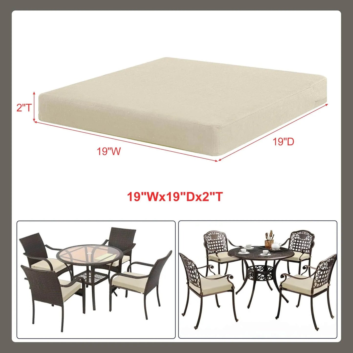 Outdoor Chair Cushion Set Favoyard