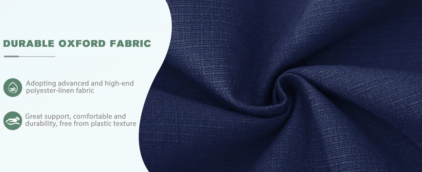 Navy blue fabric with durable Oxford fabric