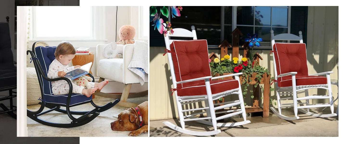 Favoyard outdoor rocker chair cushions