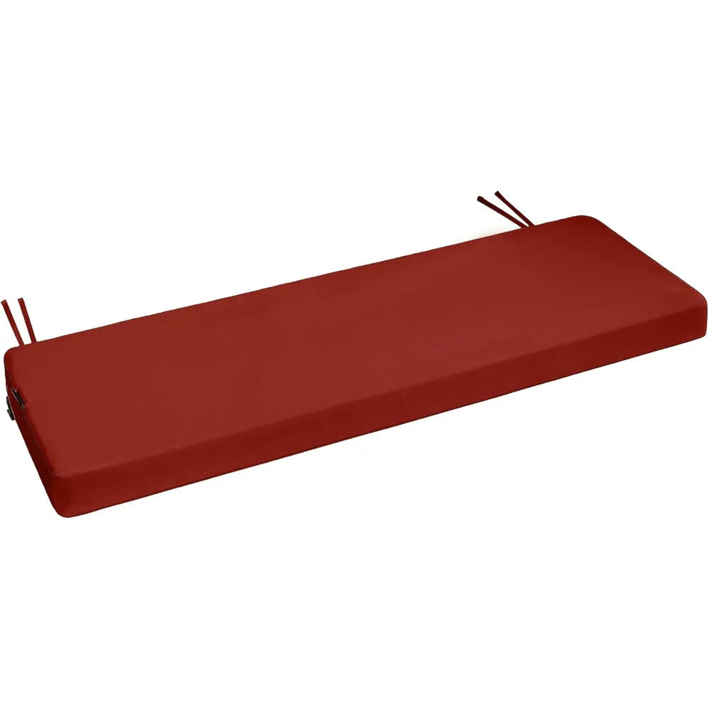 Favoyard Waterproof Outdoor Bench Cushion with Non-Slip Straps