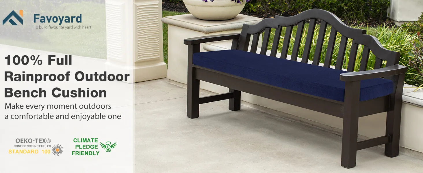 outdoor wooden bench cushions Favoyard
