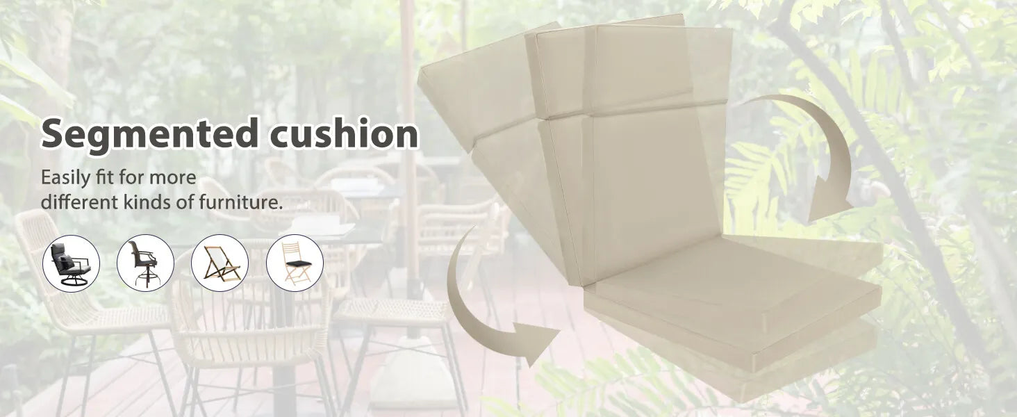 Favoyard Beige segmented cushion fit for kinds of furniture