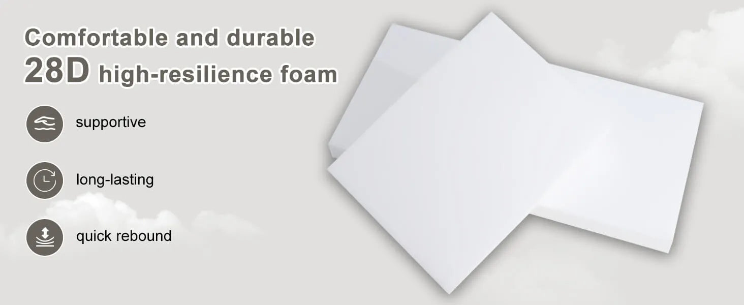 Fvaoyard outdoor cushion with high-resilience foam pad