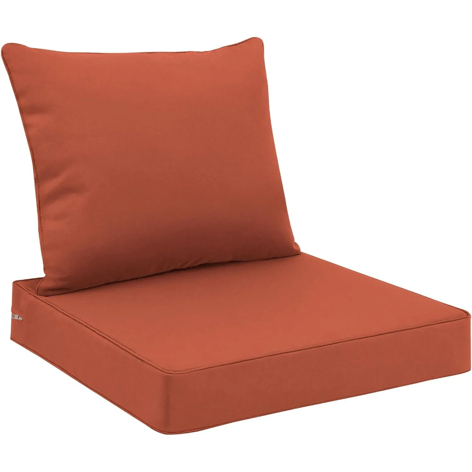 Orange deep seat outdoor chair cushion set