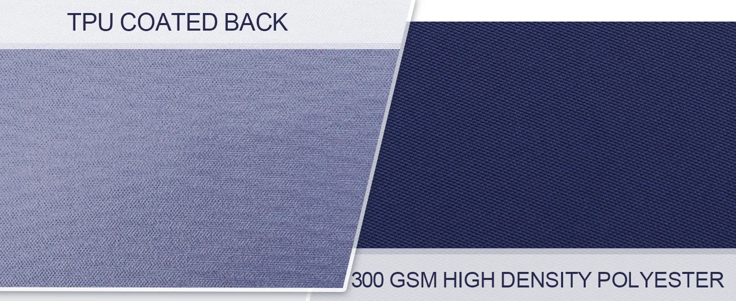 Favoyard lounge chair pad of TPU coated back and 300 GSM high density polyester fabric.