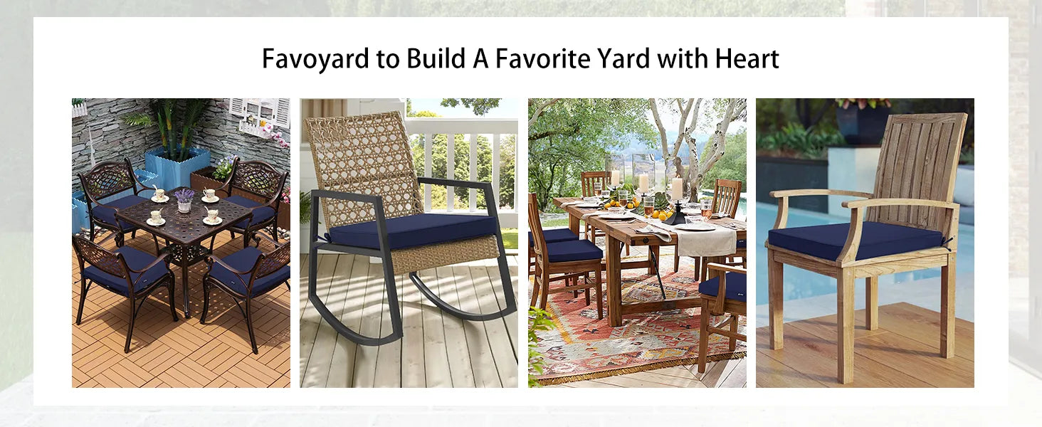 Favoyard outdoor lounge chair pad be used in various place