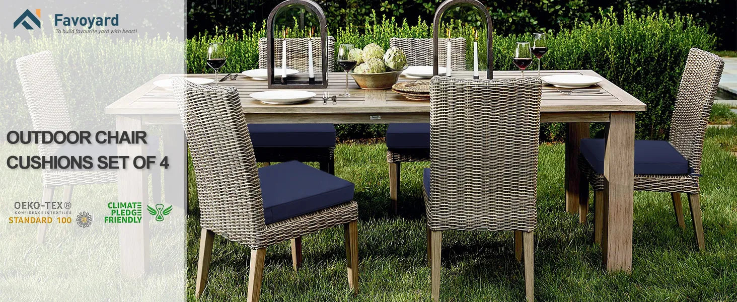 Outdoor furniture set with chairs and cushion lounge chair Favoyard