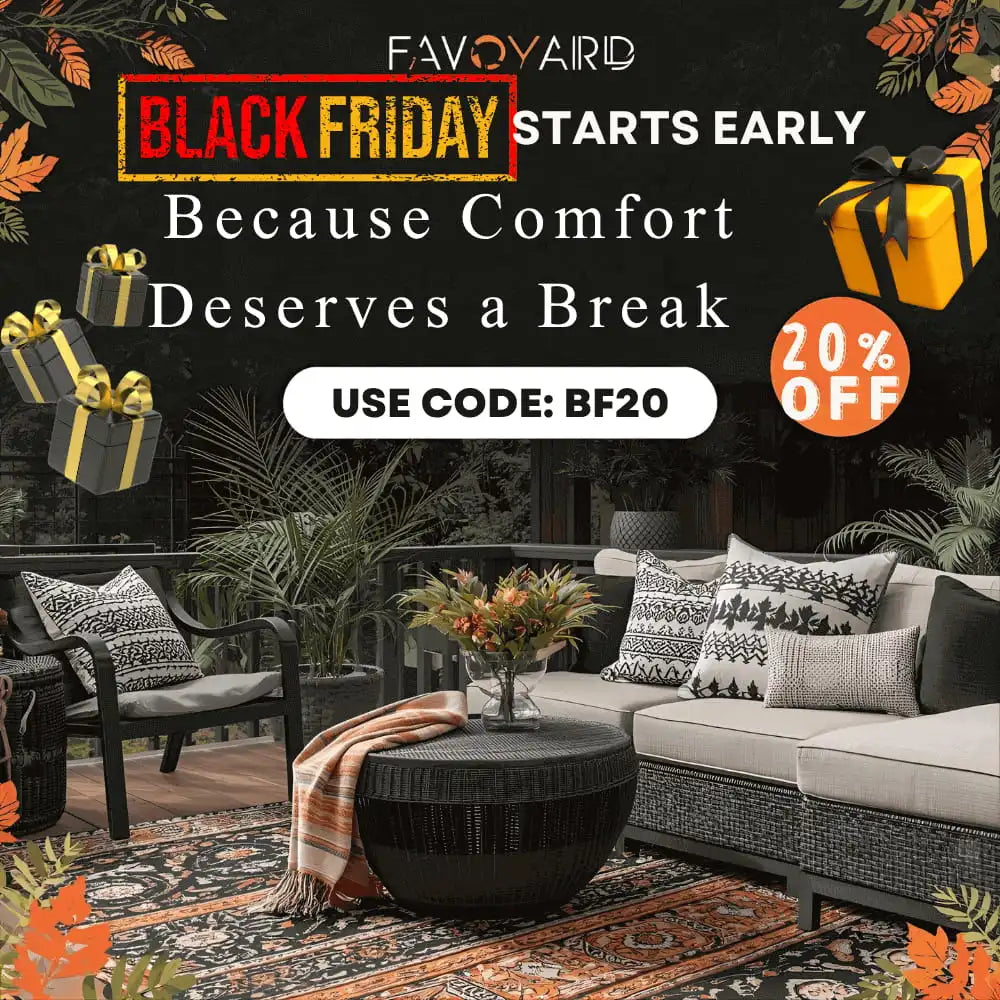 Favoyard Black Friday 2025: Save Big on Premium Outdoor Cushions