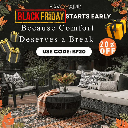 Favoyard Black Friday 2025: Save Big on Premium Outdoor Cushions