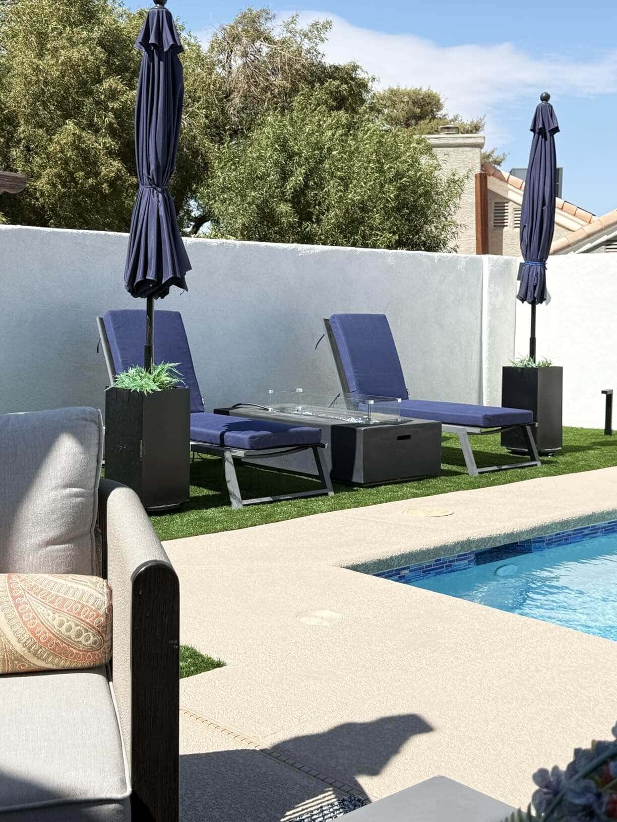 Favoyard patio chaise lounge cushions