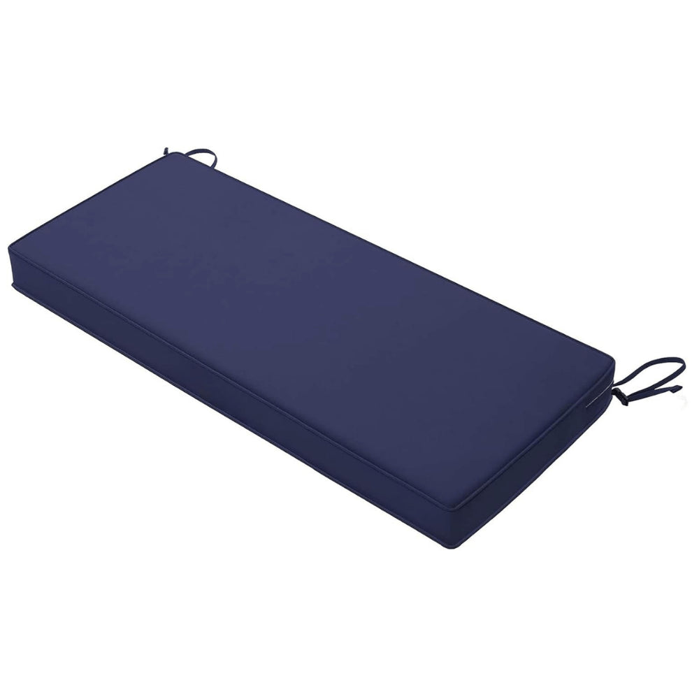 Favoyard blue bench cushion with straps