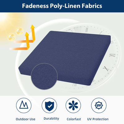 Fadeness Poly-Linen Fabrics of Favoyard outdoor cushions