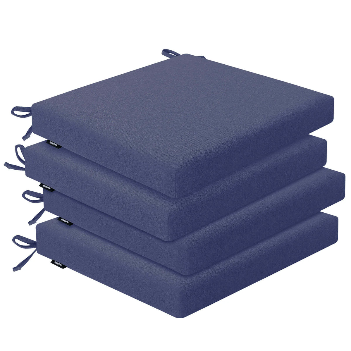 Set of three blue cushion pads stacked  with Favoyard