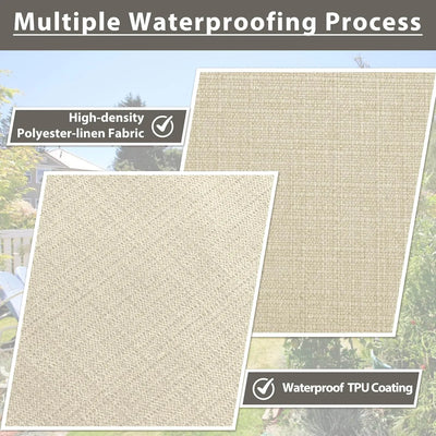 Favoyard outdoor patio seat cushions with multiple waterproofing process