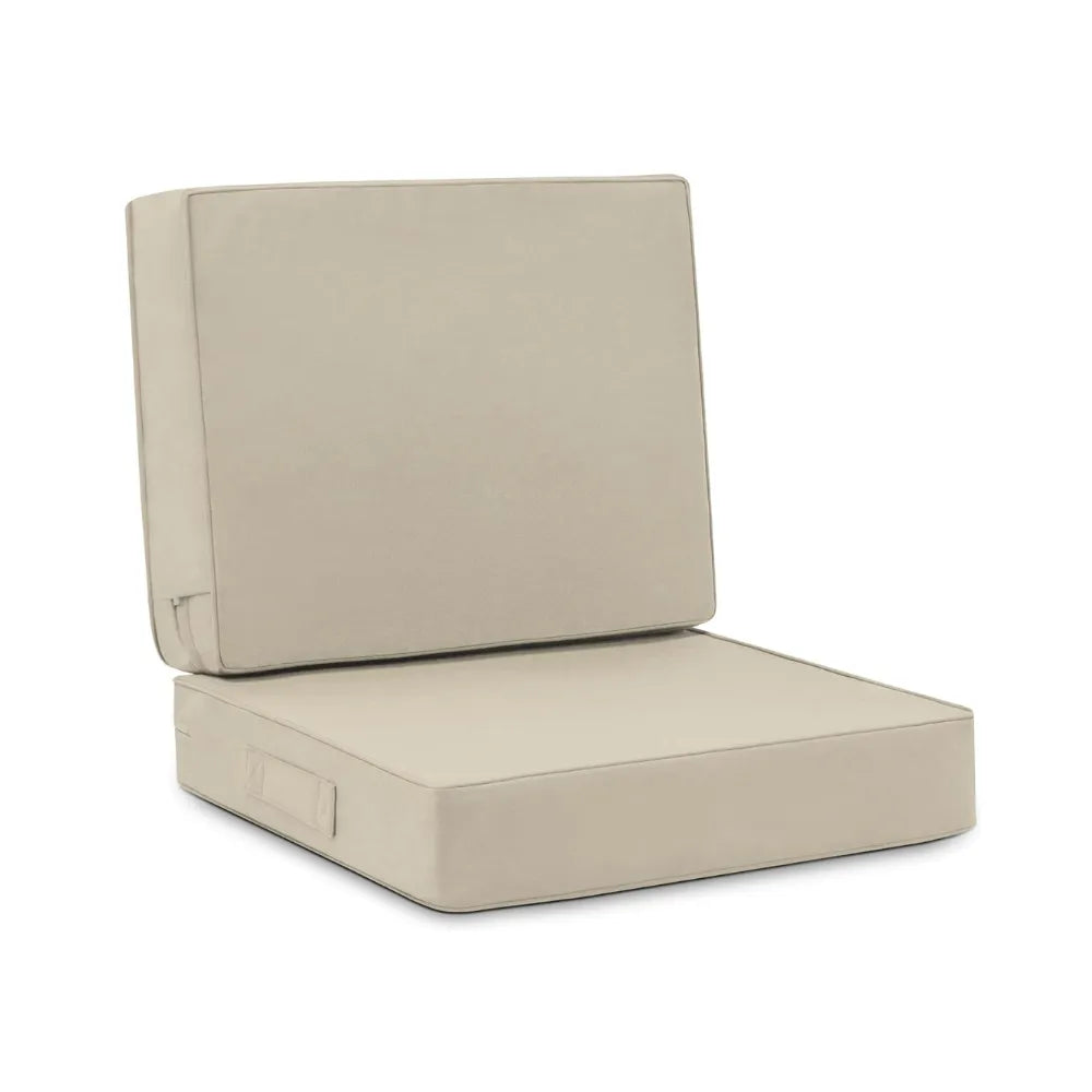 Favoyard Beige outdoor hanging lounge chair replacement cushion