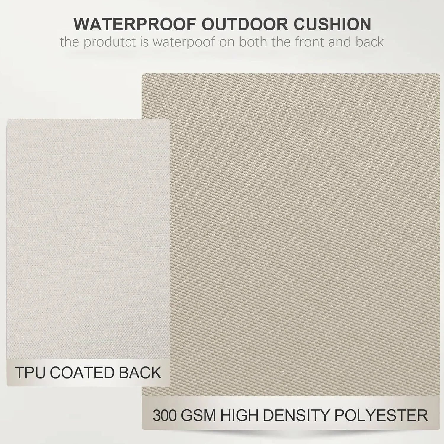 Favoyard deep seat patio chair cushions with waterproof outdoor cushion