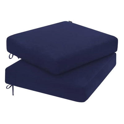  navy blue outdoor seat pad cushions of Favoyard