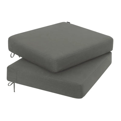 Favoyard gray cushioned ottomans 