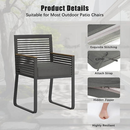 Favoyard outdoor lounge cushions with product details suitable for most outdoor patio chairs