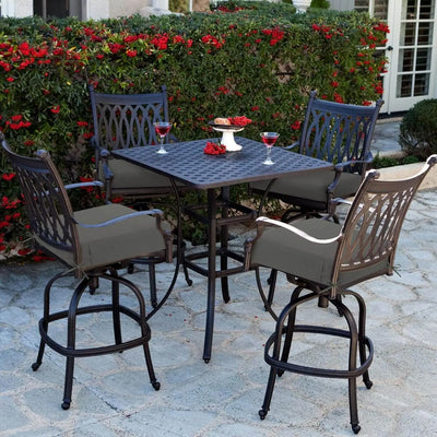 Favoyard dark grey outdoor dining chair pads