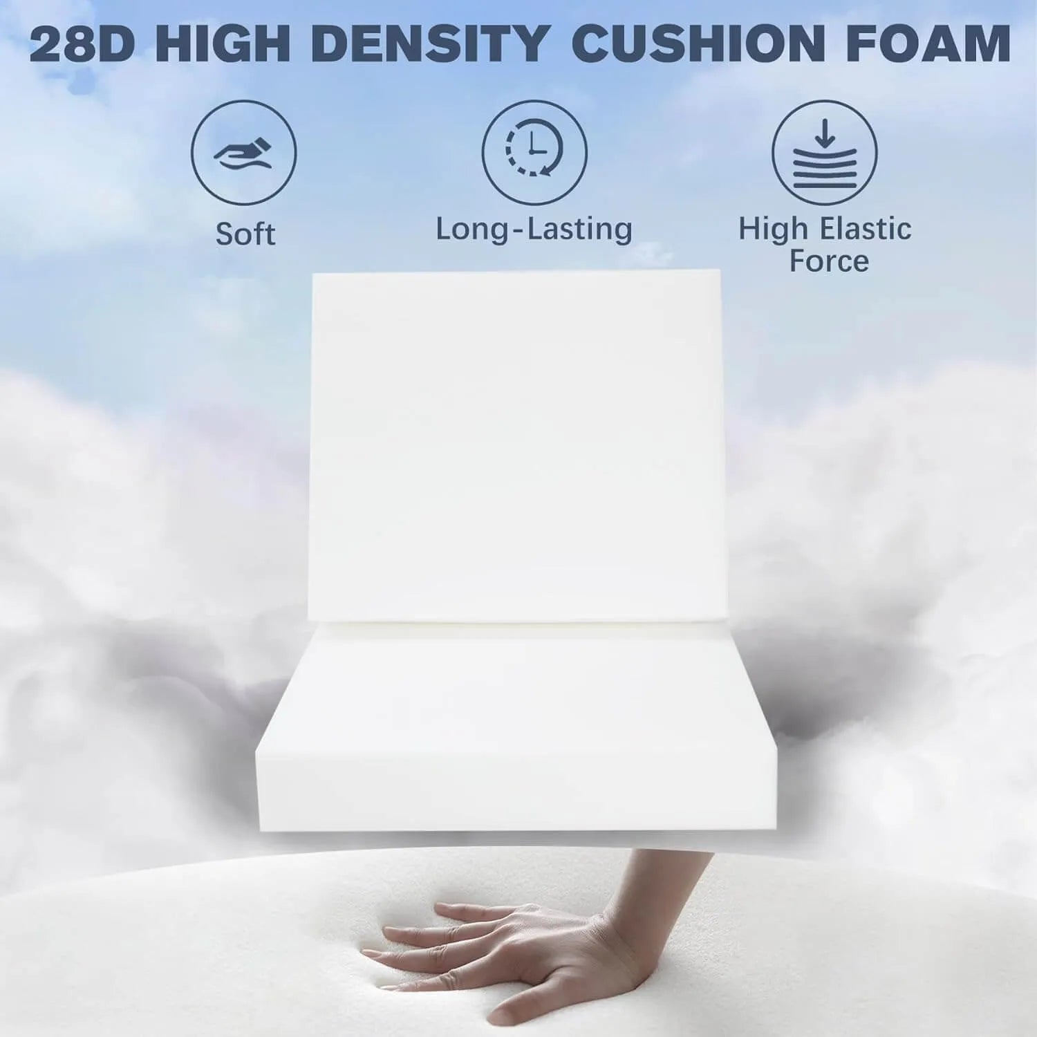 Favoyard waterproof cushions with 28D high density cushion foam
