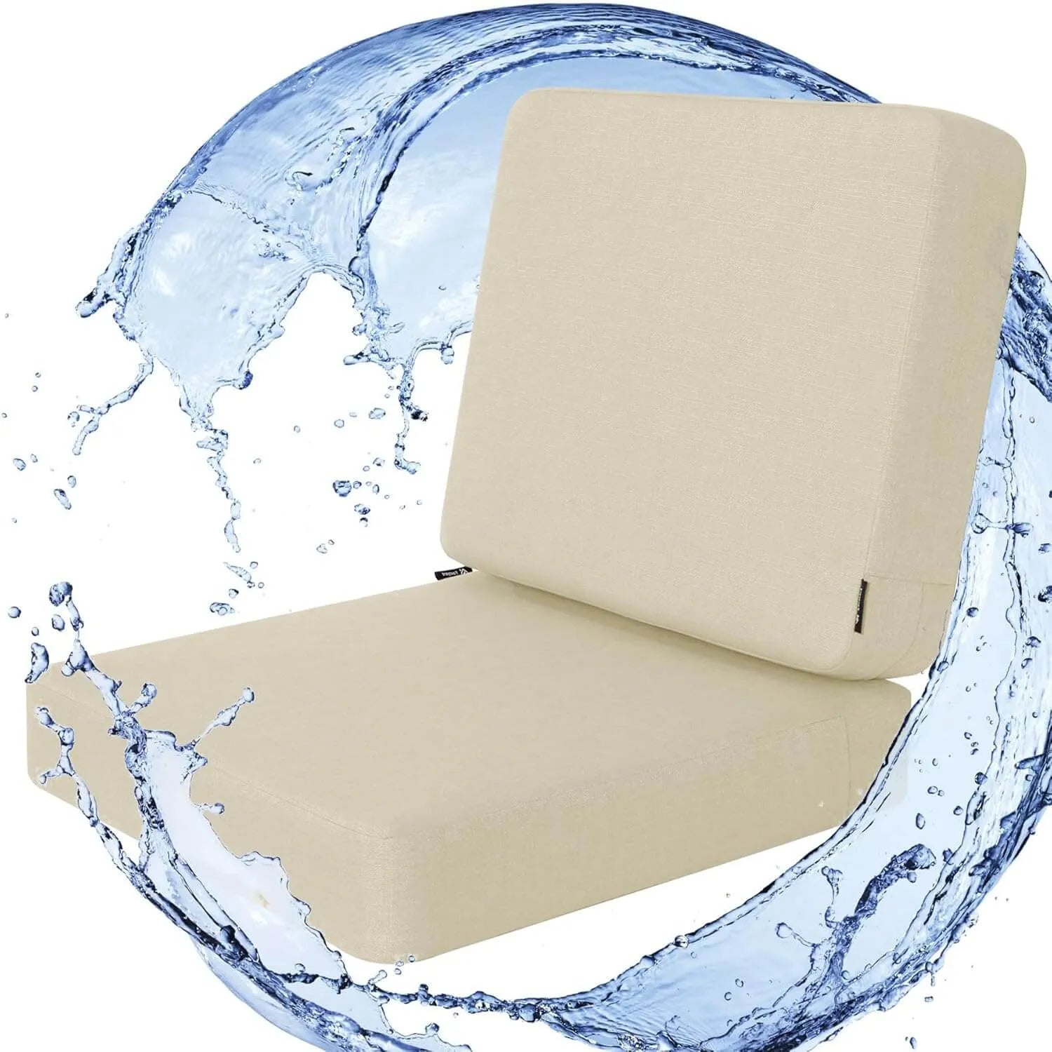 Favoyard beige waterproof patio cushion 