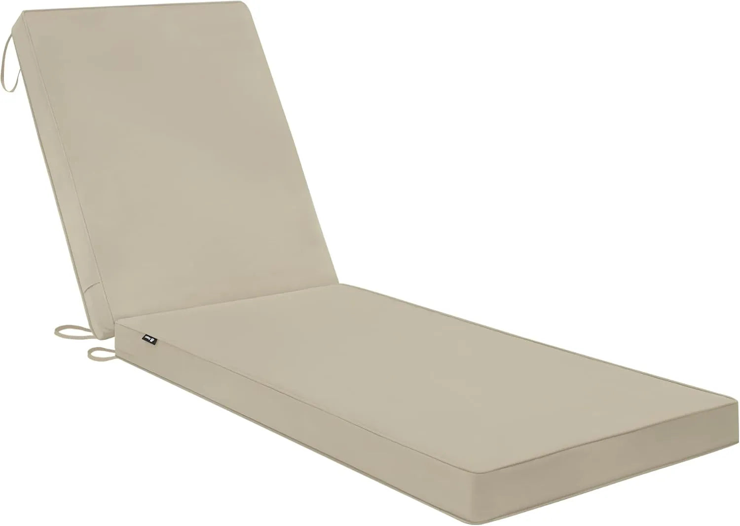 Favoyard beige outdoor lounge chair cushion 