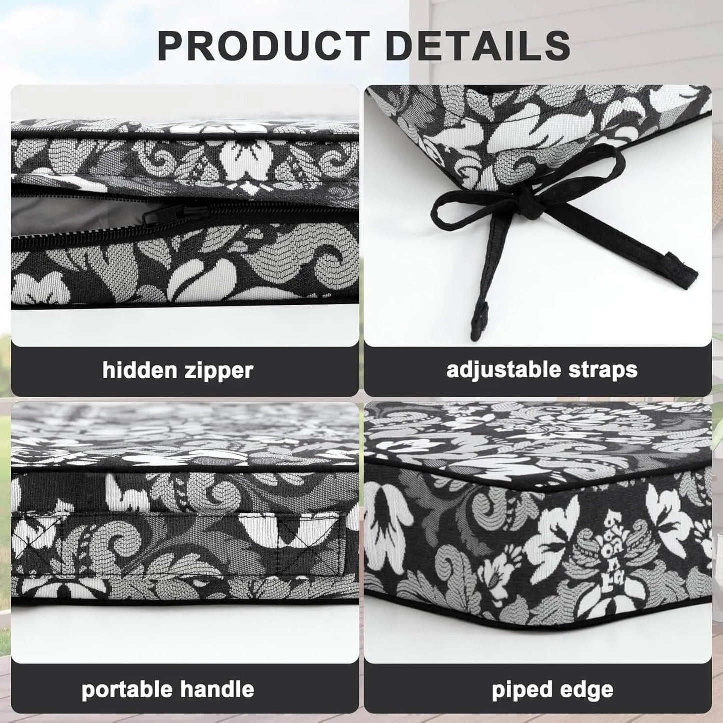 Waterproof Pattern Fade Resistant Cushions for Patio Furniture Favoyard