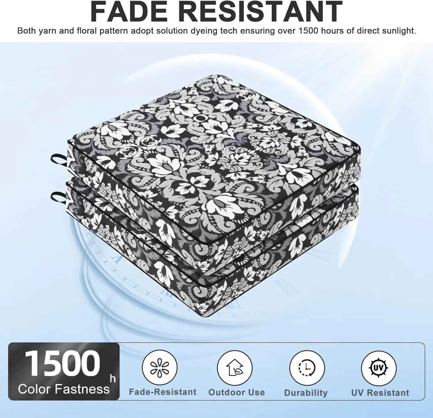 Waterproof Pattern Fade Resistant Cushions for Patio Furniture Favoyard