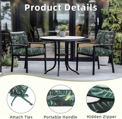 Outdoor furniture set with floral cushions Favoyard