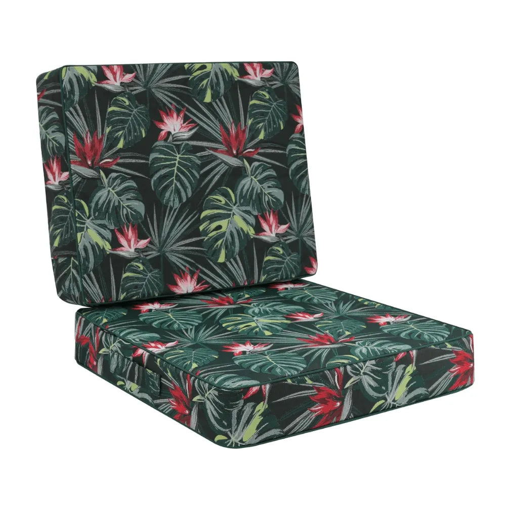 Floral Pattern Deep Seat Outdoor Cushions | 490GSM Luxury Jacquard