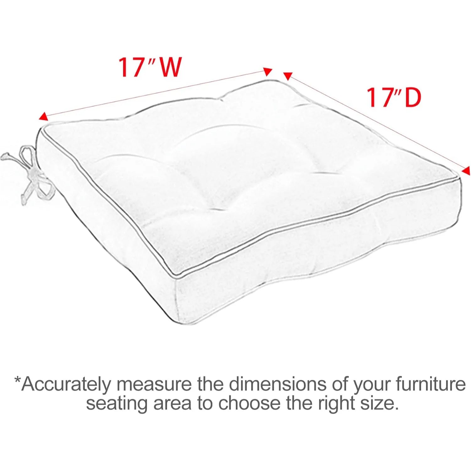 Favoyard cushion with dimensions 