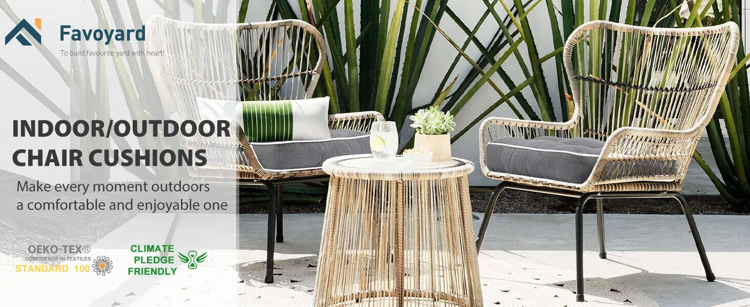 Outdoor furniture set with cushions 