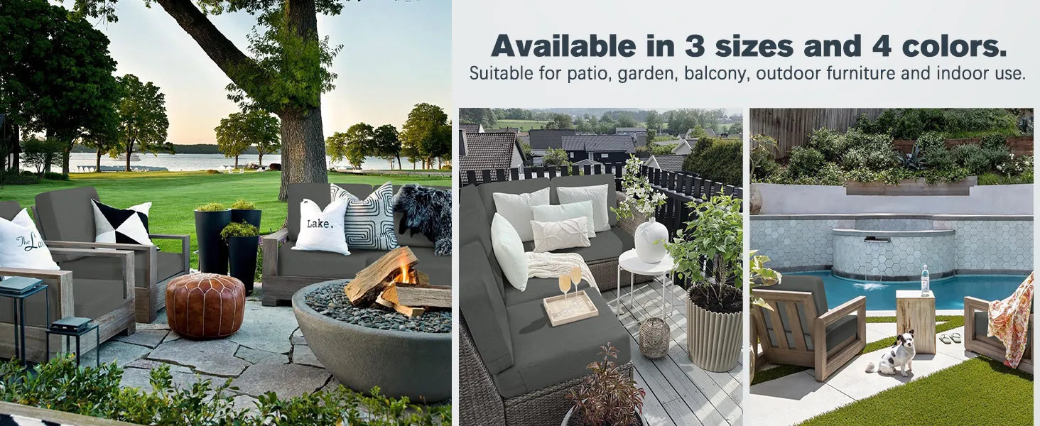 Favoyard chair cushions suitable for patio, garden, balcony, out door furniture and indoor use