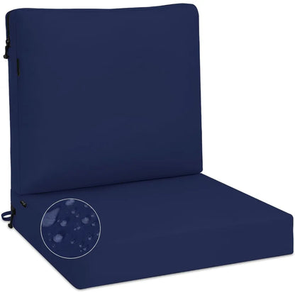 Favoyard Waterproof Outdoor High Back Patio Furniture Cushions