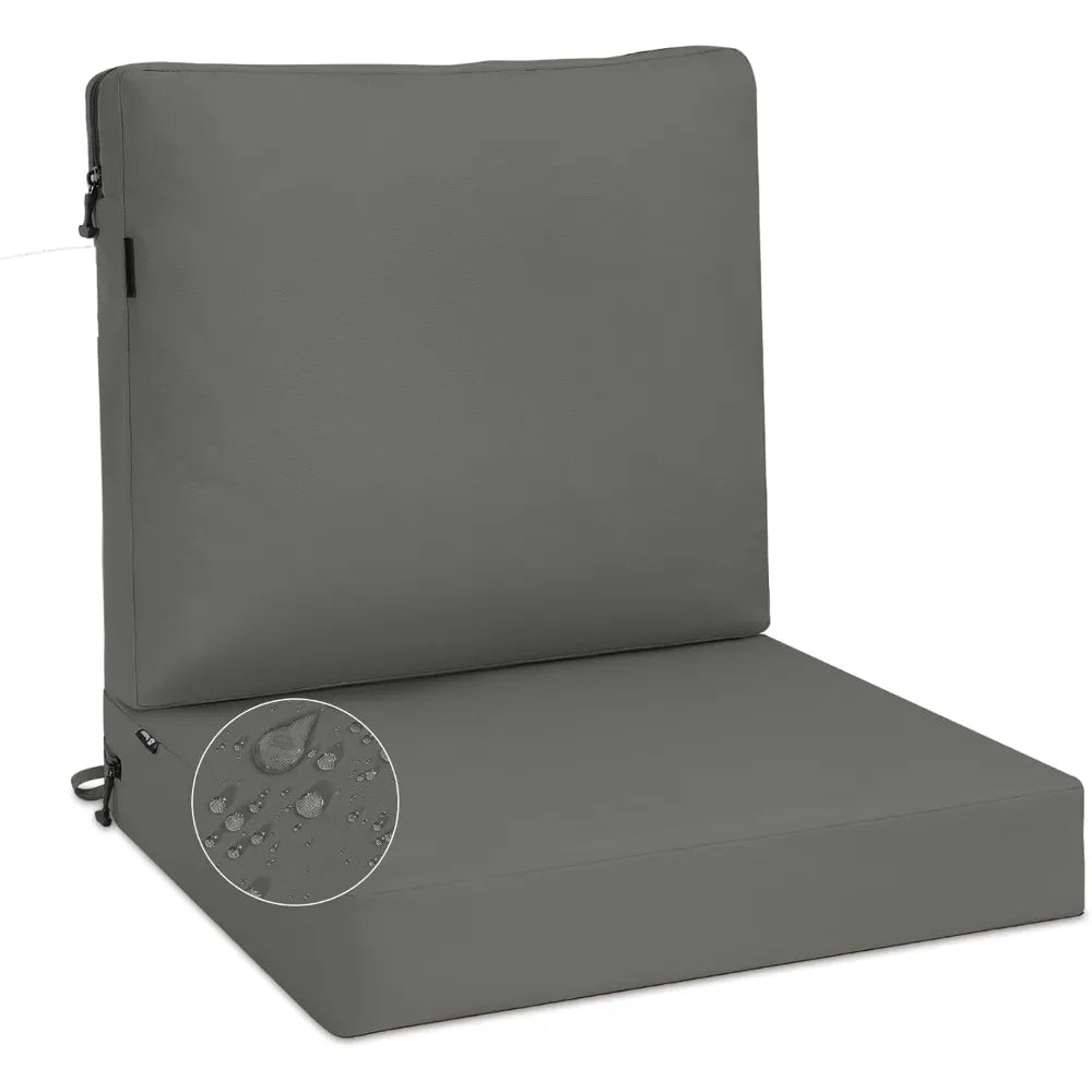 Favoyard Waterproof Outdoor High Back Patio Furniture Cushions