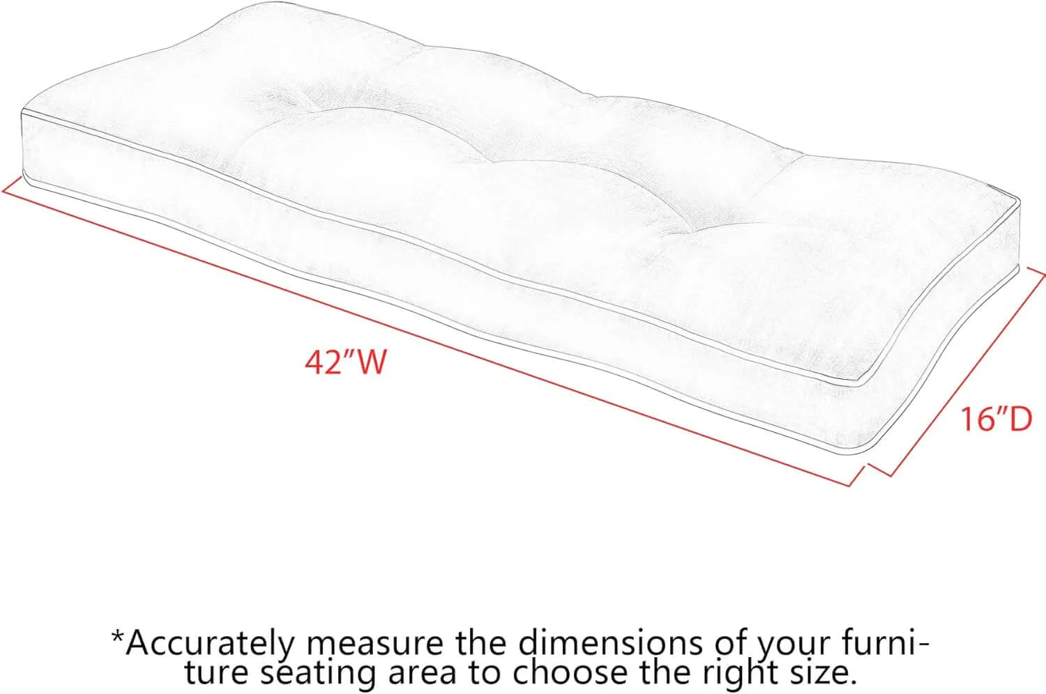 Favoyard replacement cushions for garden furniture dimension
