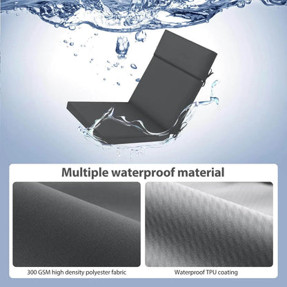 Favoyard chaise pad with multiple waterproof material