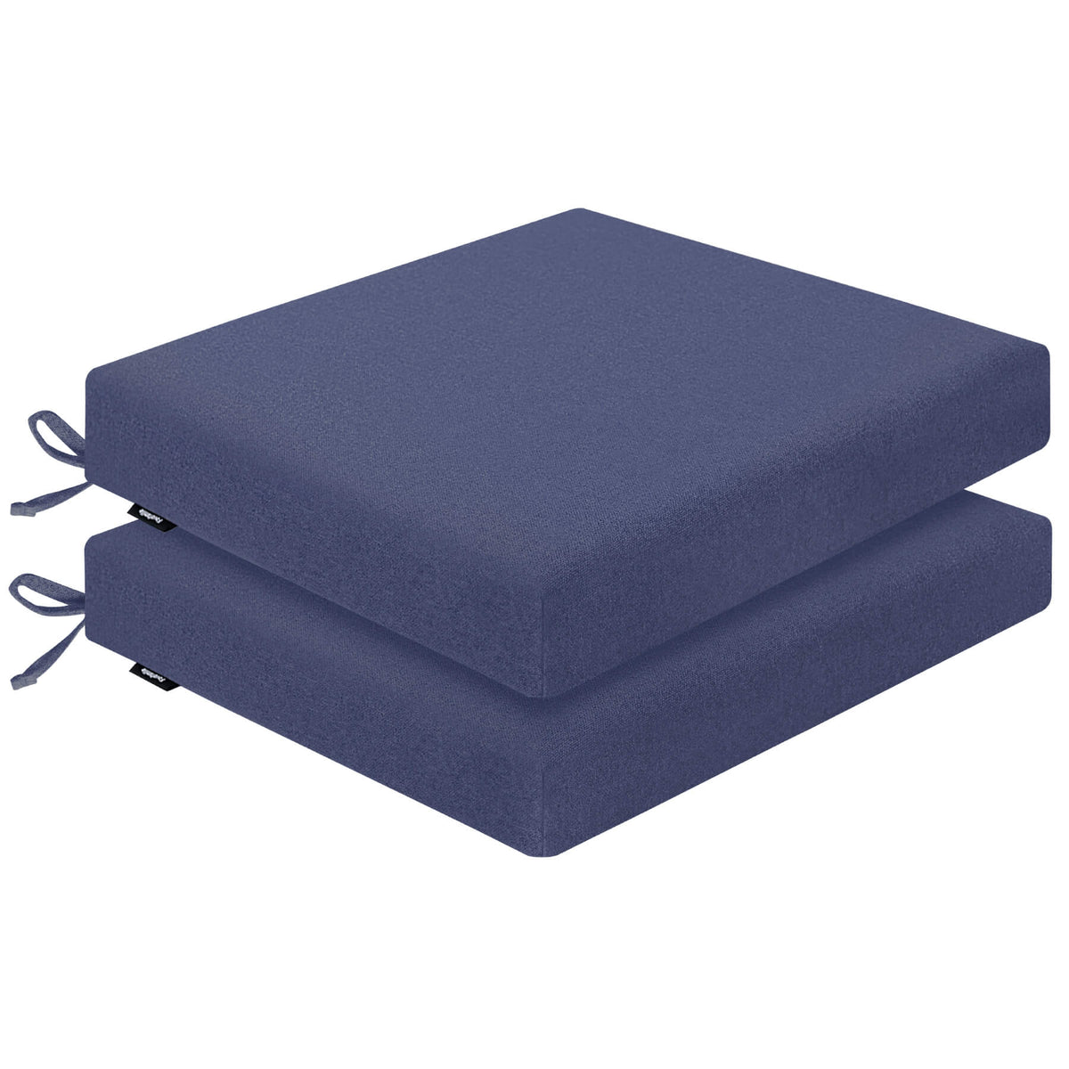 Two blue rectangular cushions of Favoyard