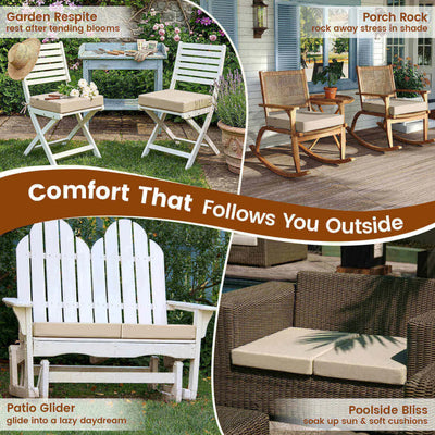 Favoyard Luxury Outdoor Cushion Set of 2 Featuring Sunbrella® Fabric & Signature Comfort Core