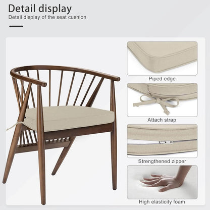 Favoyard patio chair replacement cushions' detail display