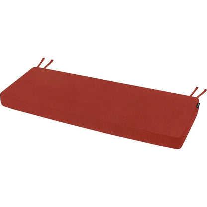 Red bench cushion with straps of Favoyard