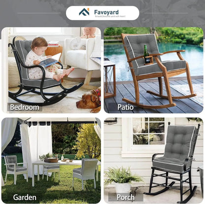 Favoyard outdoor patio furniture replacement cushions used in different scene