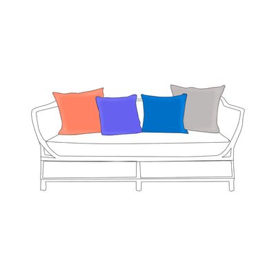 Custom size outdoor lumbar pillow rectangle shape