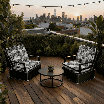 Cushions for outdoor deep seating furniture