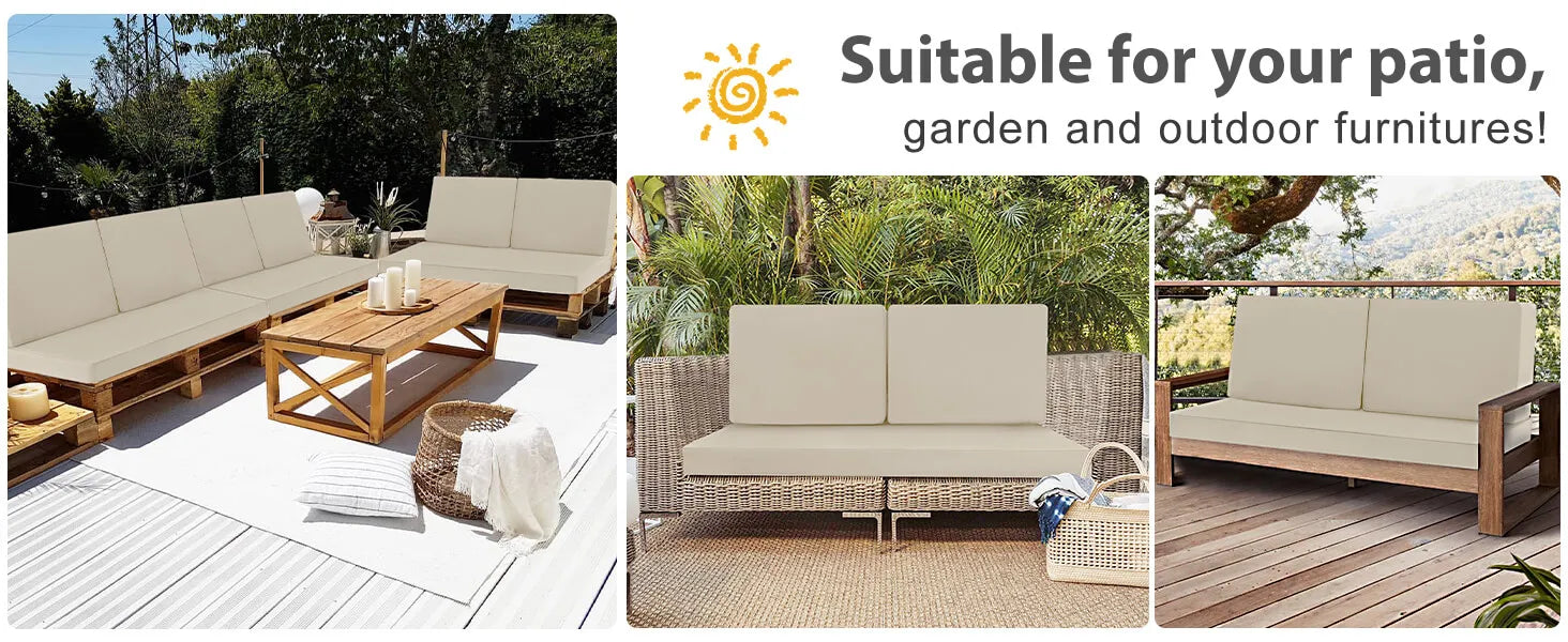 Favoyard outdoor living cushions suitable for your patio, garden and outdoor furnitures
