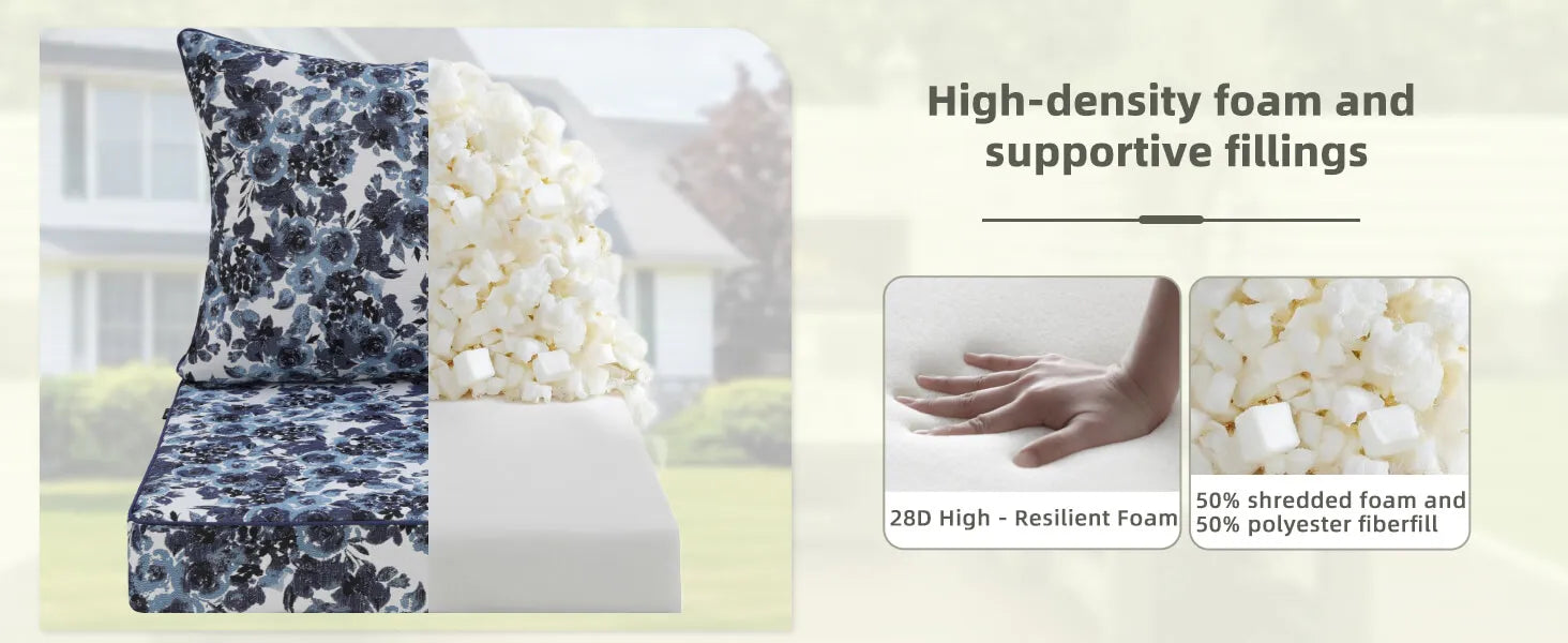 Favoyard Inflatable mattress with high-density foam and supportive fillings